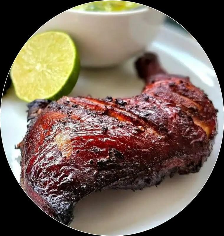 Cuisse de poulet boucanée
